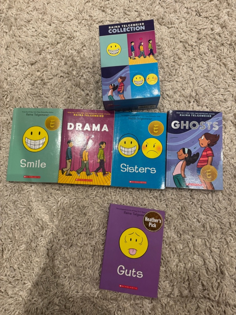 Raina Telgemeier Collection — Smile, Drama, Sisters, Ghosts, Guts